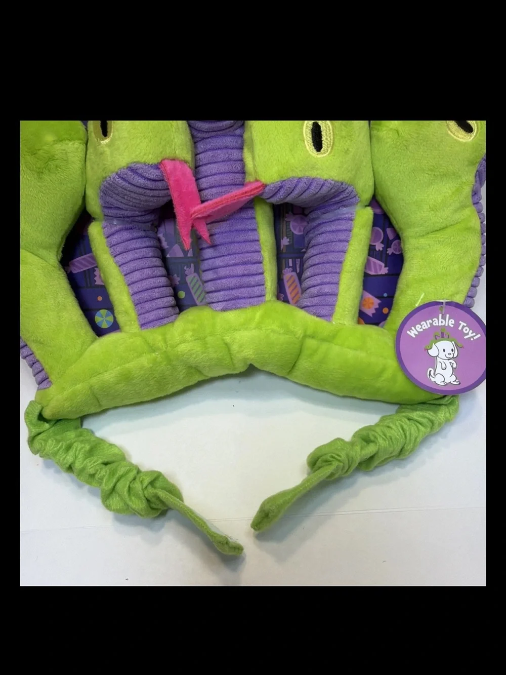 BARK Box Howl-O-Ween Party Wearable Medusa Snakes Crown Dog Toy Halloween S/M